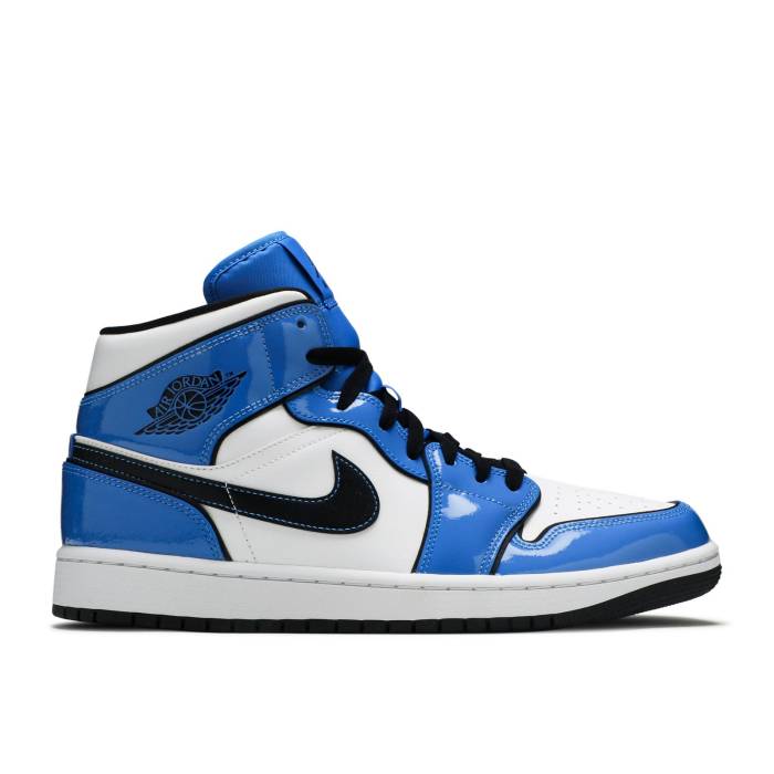 ナイキ エアジョーダン Air Jordan 【 Jordan 1 Mid Se ignal Blue Men Signal Blue/White/Black 】 ミッド メンズ 青色 ブルー 白色 ホワイト 黒色 ブラック