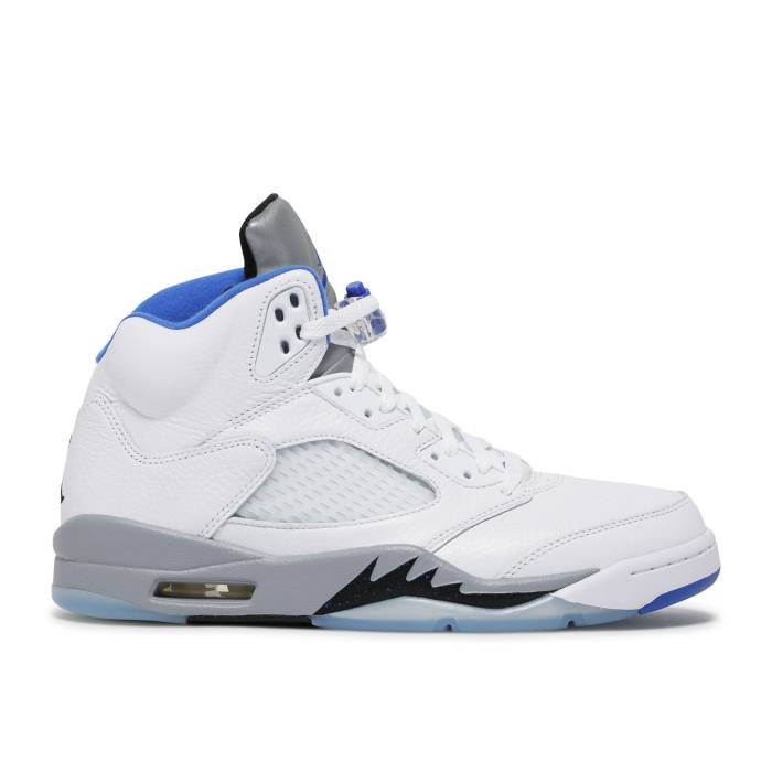 ナイキ エアジョーダン Air Jordan 【 Jordan 5 Retro \u0027Stealth 2.0\u0027 Men White/Stealth/Black/Hyper Royal 】 レトロ メンズ 白いこと 白いこと ステルス 黒いこと 黒いこと