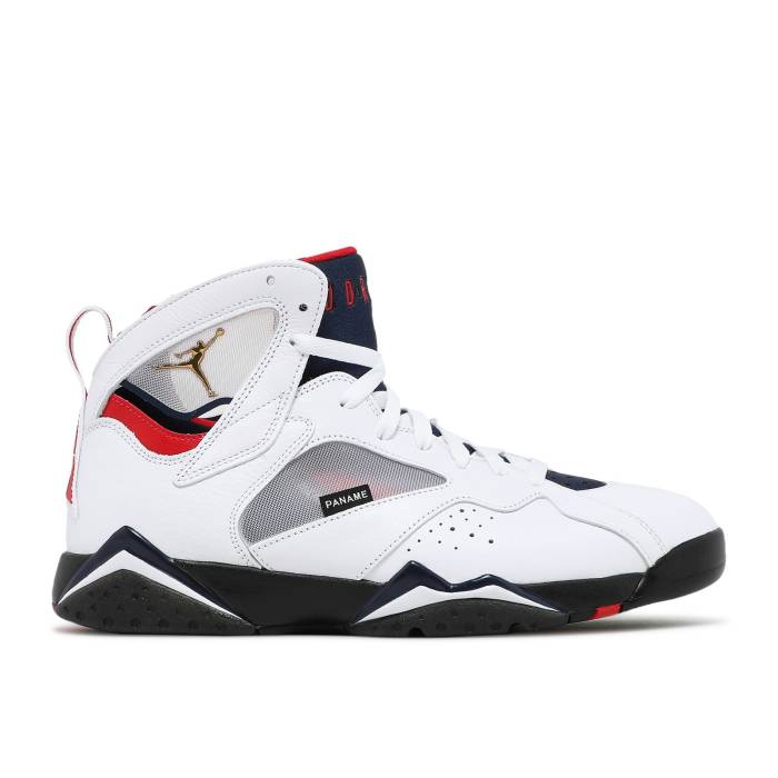 ナイキ エアジョーダン Air Jordan 【 Paris Saint-Germain X Jordan 7 Retro \u0027Paname\u0027 Men White/College Navy/Sport Royal/University Red 】 レトロ メンズ 白いこと 白いこと 単科大学 紺色 米国海軍 Red 赤・赤いこと