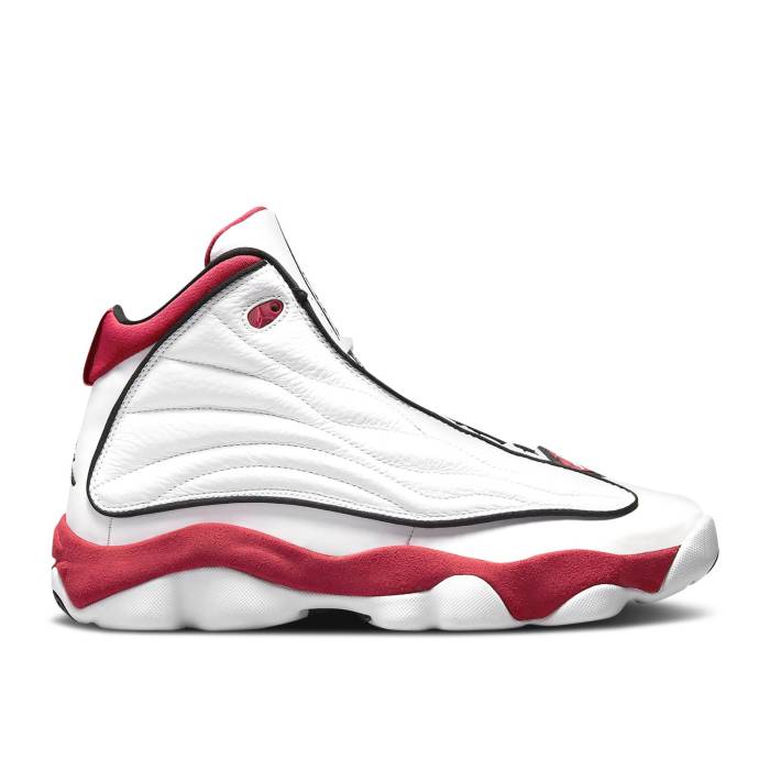 ナイキ　エアジョーダン Air Jordan 【 Jordan Pro Strong 'White Gym Red' Men White/Gym Red/Black 】 プロ メンズ 白色 ホワイト Red 赤・レッド 黒色 ブラック｜スニケス