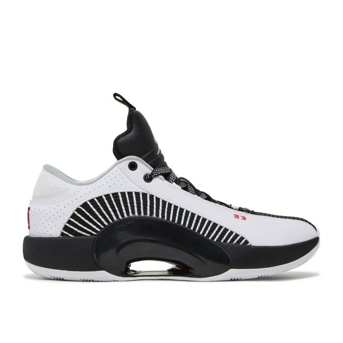 ナイキ　エアジョーダン Air Jordan 【 Jordan 35 Low 'White Black' Men White/Black/Varsity Red 】 メンズ 白色 ホワイト 黒色 ブラック Red 赤・レッド