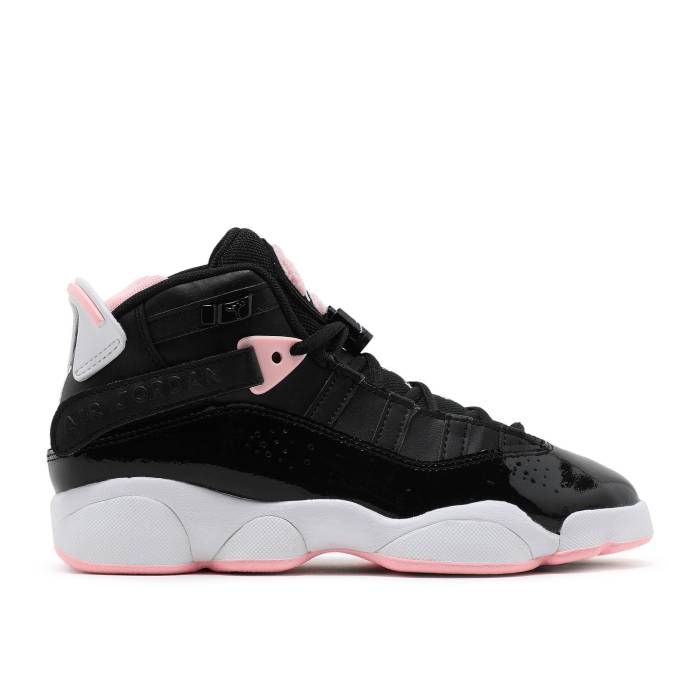 ナイキ エアジョーダン Air Jordan 【 Jordan 6 Rings ガウス \u0027Black Arctic Punch\u0027 Youth Black/Arctic Punch/White 】 輪っか 御坊っちゃん キッズ 黒いこと 黒いこと 白いこと 白いこと