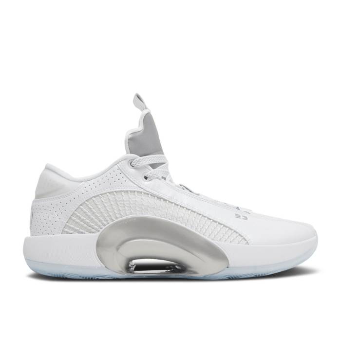 ナイキ エアジョーダン Air Jordan 【 Jordan 35 Low \u0027White Metallic Silver\u0027 Men White/Black/Metallic Silver 】 メンズ 白いこと 白いこと 黒いこと 黒いこと Silver しろがね色・しろがね色
