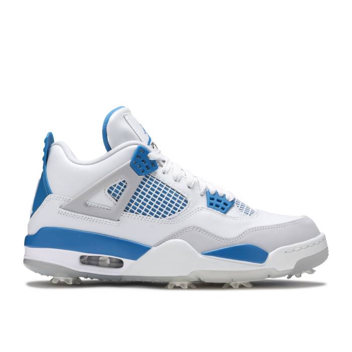 ナイキ エアジョーダン Air Jordan 【 Jordan 4 Golf \u0027Military Blue\u0027 Men White/Neutral Grey/Black/Military Blue 】 golf ゴルフ メンズ 白いこと 白いこと 薄墨色 薄墨色 黒いこと 黒いこと 青み 青色