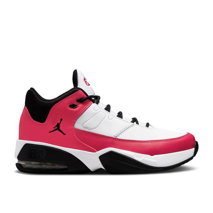 ナイキ　エアジョーダン Air Jordan 【 Jordan Max Aura 3 Gs 'White Very Berry' Youth White/Black/Very Berry 】 マックス オーラ ジュニア キッズ 白色 ホワイト 黒色 ブラック｜スニケス