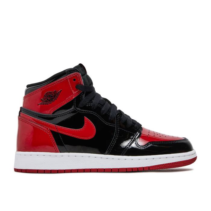 ナイキ　エアジョーダン Air Jordan 【 Jordan 1 Retro High Og Gs 'Patent Bred' Youth Black/White/Varsity Red 】 レトロ ハイ ジュニア キッズ 黒色 ブラック 白色 ホワイト Red 赤・レッド
