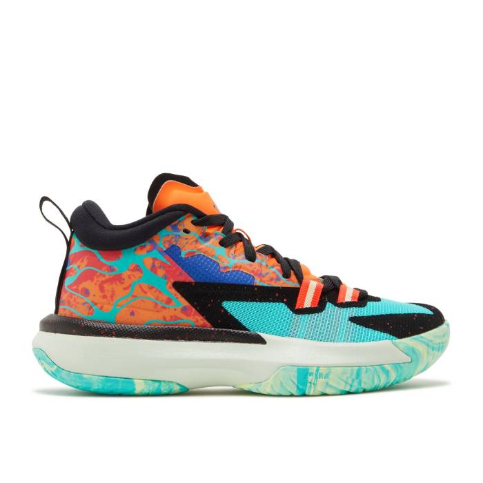 ナイキ エアジョーダン Air Jordan 【 Jordan Zion 1 ガウス \u0027Project Z\u0027 Youth Cone/Hyper Jade/Persian Violet/Black 】 御坊っちゃん キッズ 翡翆・ジェード 紫・相撲取り草 黒いこと 黒いこと