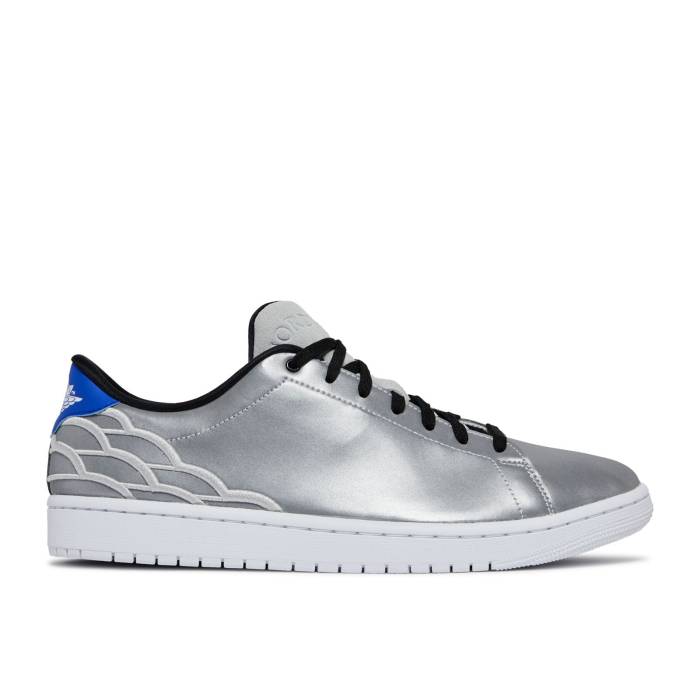 ナイキ エアジョーダン Air Jordan 【 Jordan 1 Centre Court \u0027Reflective\u0027 Men Reflective/Metallic Silver/White/Hyper Royal 】 厚地の外套 メンズ Silver しろがね色・しろがね色 白いこと 白いこと