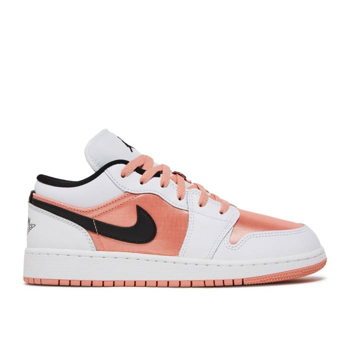 ナイキ エアジョーダン Air Jordan 【 Jordan 1 Low ガウス \u0027Light Madder Root\u0027 Youth Light Madder Root/White/Black 】 御坊っちゃん キッズ 白いこと 白いこと 黒いこと 黒いこと