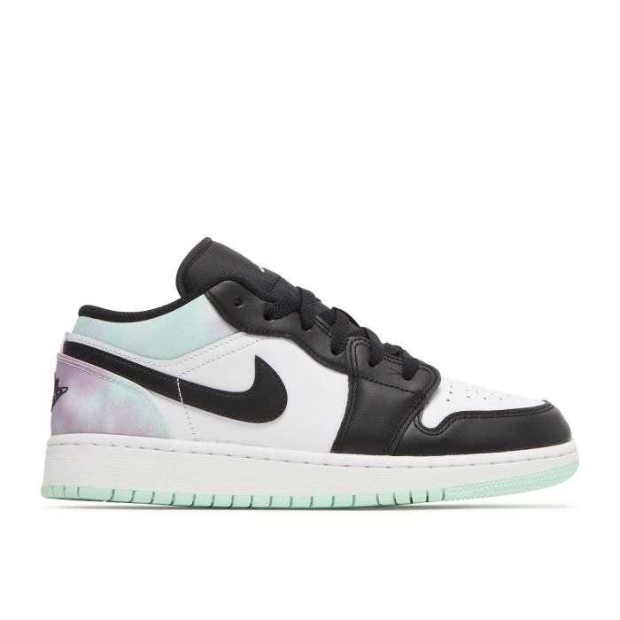 ナイキ エアジョーダン Air Jordan 【 Jordan 1 Low Se Gs Tie Dye Youth White/Mint Foam/Black 】 ジュニア キッズ 白色 ホワイト 黒色 ブラック