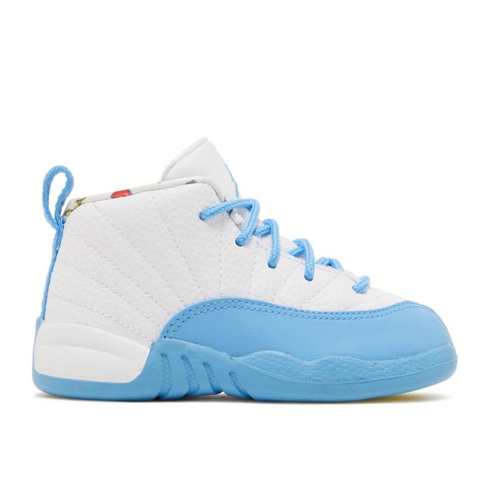 ナイキ　エアジョーダン Air Jordan 【 Jordan 12 Retro Td 'Emoji' Infant White/Lemon Venom/Vivid Sulfur/University Blue 】 レトロ ベビー 白色 ホワイト 青色 ブルー