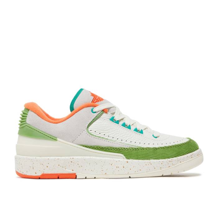 ナイキ エアジョーダン Air Jordan 【 Titan X Wmns Jordan 2 Retro Low Women Sail/Safety Orange/Chlorophyll/Coconut Milk 】 レトロ レディース orange 橙・オレンジ色