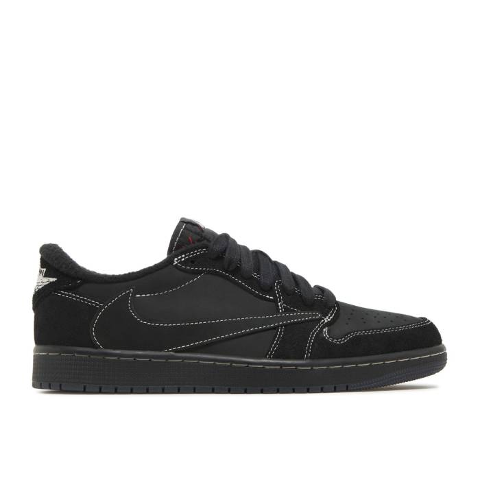 ナイキ エアジョーダン Air Jordan 【 Travis Scott X Jordan 1 Retro Low Og Sp \u0027Black Phantom\u0027 Men Black/Phantom/University Red 】 レトロ メンズ 黒いこと 黒いこと Red 赤・赤いこと