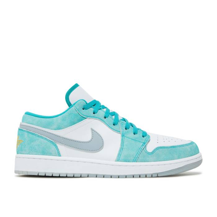 ナイキ エアジョーダン Air Jordan 【 Jordan 1 Low New Emerald Men New Emerald/White/Light Steel Grey 】 メンズ 白色 ホワイト Steel スティール 灰色 グレー
