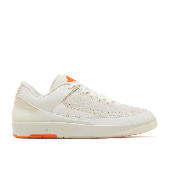 ナイキ エアジョーダン Air Jordan 【 Shelflife X Jordan 2 Retro Low Men White/Sail/Light Bone/Bright Mandarin 】 レトロ メンズ 白いこと 白いこと