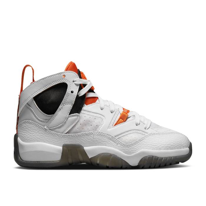 ナイキ エアジョーダン Air Jordan 【 Jumpman Two Trey ガウス \u0027Starfish\u0027 Youth White/Starfish/Black 】 Jumpman 飛び降りるマン 御坊っちゃん キッズ 白いこと 白いこと 黒いこと 黒いこと
