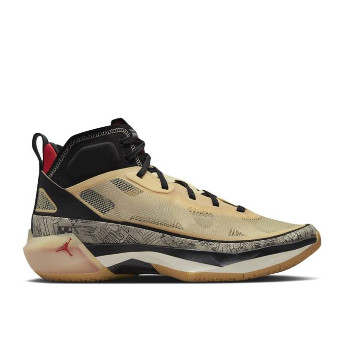 ナイキ エアジョーダン Air Jordan 【 Jayson Tatum X Jordan 37 Pf \u0027Tattoo\u0027 Men Pale Vanilla/Black/Pale Ivory/University Red 】 メンズ 黒いこと 黒いこと 象牙色 Red 赤・赤いこと