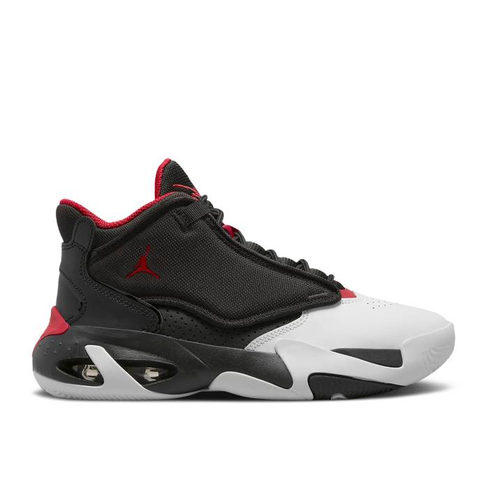 ナイキ エアジョーダン Air Jordan 【 Jordan Max Aura 4 ガウス \u0027Black White Gym Red\u0027 Youth Black/White/Gym Red 】 マックス 佇まい 白いこと 白いこと 御坊っちゃん キッズ 黒いこと 黒いこと 白いこと 白いこと Red 赤・赤いこと