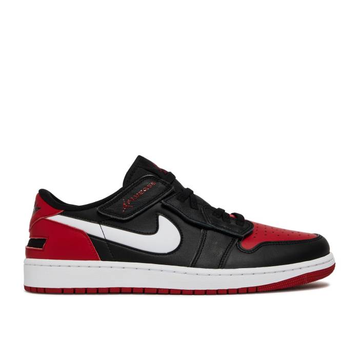 ナイキ エアジョーダン Air Jordan 【 Jordan 1 Low Flyease \u0027Alternate Bred Toe\u0027 Men Black/Gym Red/White 】 メンズ 黒いこと 黒いこと Red 赤・赤いこと 白いこと 白いこと