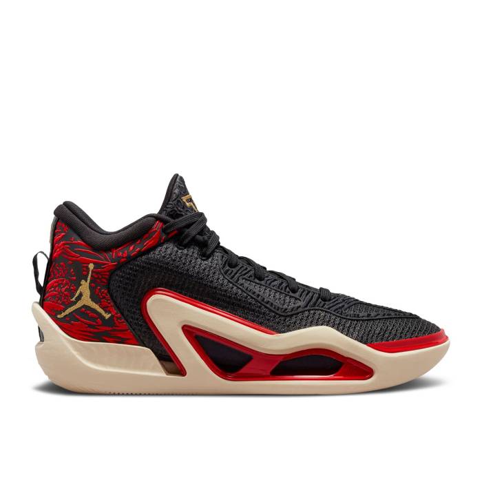 ナイキ エアジョーダン Air Jordan 【 Jordan Tatum 1 Pf \u0027Zoo\u0027 Men Black/University Red/Beach/Metallic Gold 】 メンズ 黒いこと 黒いこと Red 赤・赤いこと ゴールド