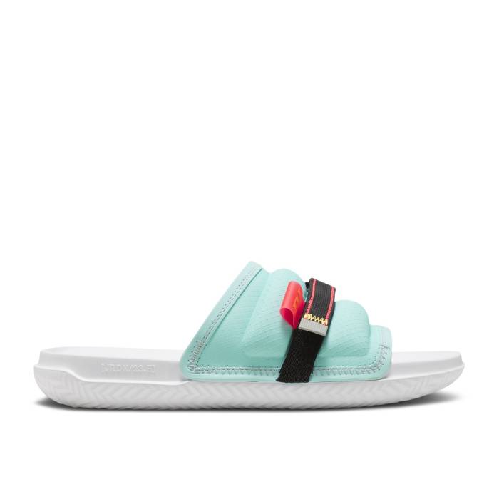 ナイキ エアジョーダン Air Jordan 【 Jordan Super Play Slide \u0027Island Green Laser Orange\u0027 Men Island Green/Laser Orange/White/Black/Lightning Crimson/Metallic Silver 】 Slide サンダル green 緑・緑であること Laser レーザ メンズ g