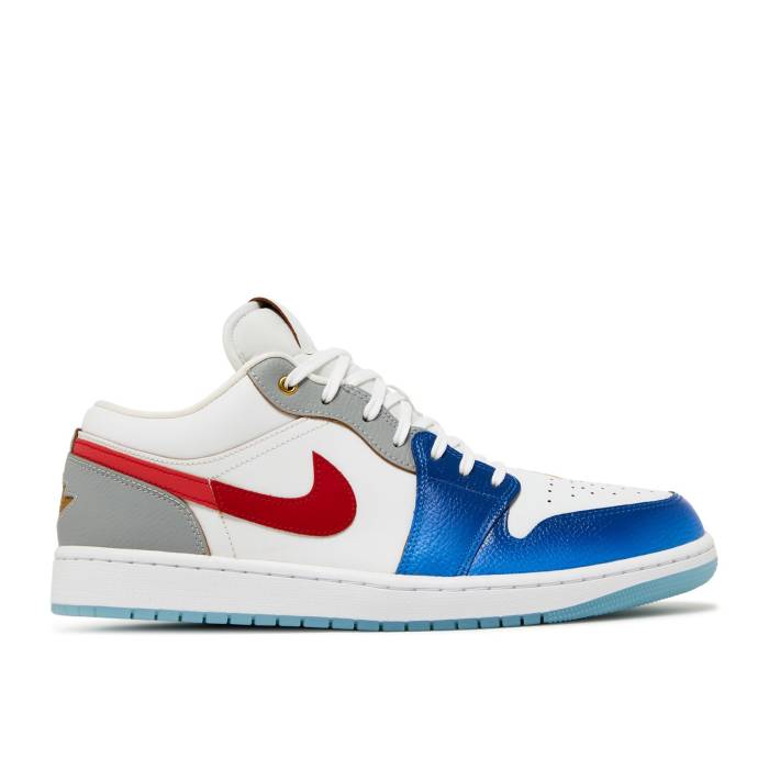 ナイキ エアジョーダン Air Jordan 【 Jordan 1 Low Se \u0027Philippines\u0027 Men White/Game Royal/Ice Blue/University Red 】 メンズ 白いこと 白いこと Game 取り組み 青み 青色 Red 赤・赤いこと