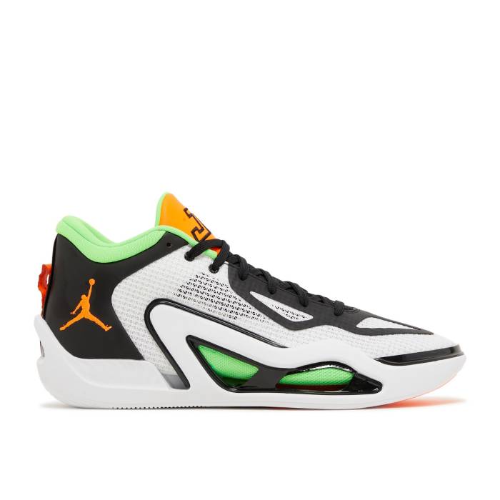 ナイキ エアジョーダン Air Jordan 【 Jordan Tatum 1 \u0027Home Team\u0027 Men White/Total Orange/Black/Green Strike 】 メンズ 白いこと 白いこと orange 橙・オレンジ色 黒いこと 黒いこと green 緑・緑であること ストライク