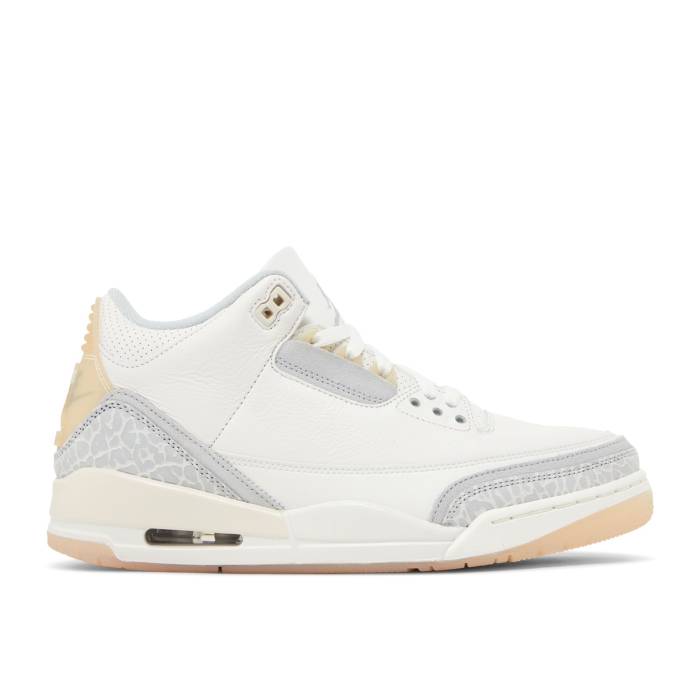 ナイキ エアジョーダン Air Jordan 【 Jordan 3 Retro Se Craft \u0027Ivory\u0027 Men Ivory/Grey Mist/Cream 】 レトロ メンズ 象牙色 薄墨色 薄墨色 皮膚軟化剤