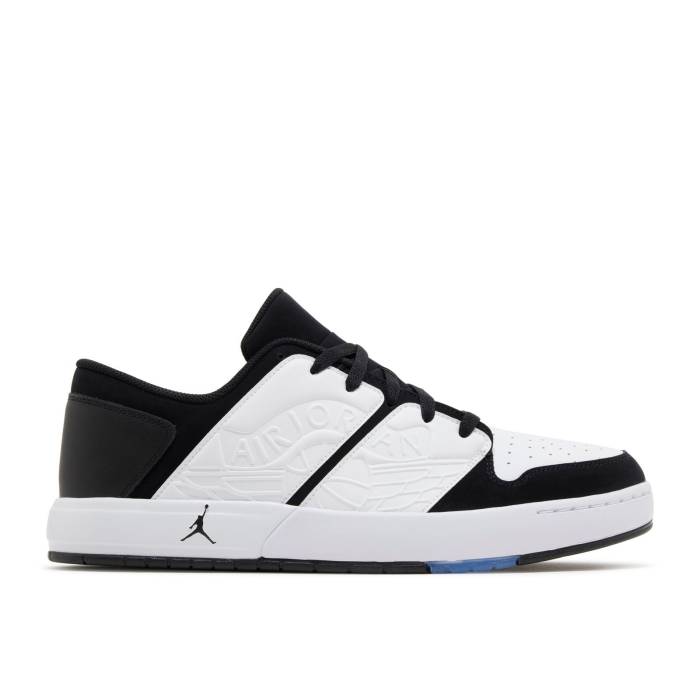 ナイキ　エアジョーダン Air Jordan 【 Jordan Nu Retro 1 Low 'White Black' Men White/White/Black 】 レトロ メンズ 白色 ホワイト 黒色 ブラック