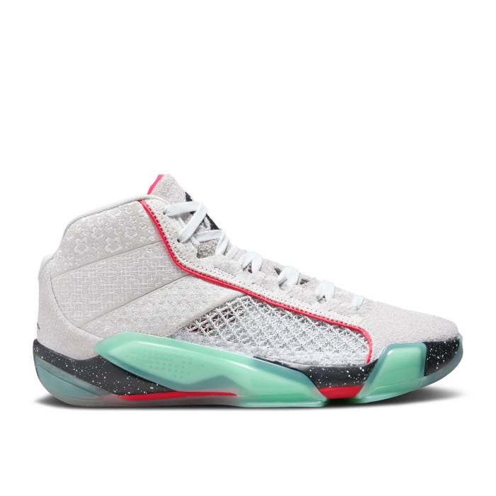 ナイキ エアジョーダン Air Jordan 【 Rui Hachimura X Jordan 38 Pf \u0027Toyama Prefecture\u0027 Men Photon Dust/Mint Foam/Siren Red/Off Noir 】 メンズ Red 赤・赤いこと