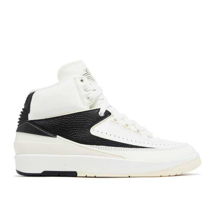 ナイキ エアジョーダン Air Jordan 【 Wmns Jordan 2 Retro \u0027Sail Black\u0027 Women Sail/Coconut Milk/Black 】 レトロ レディース 黒いこと 黒いこと
