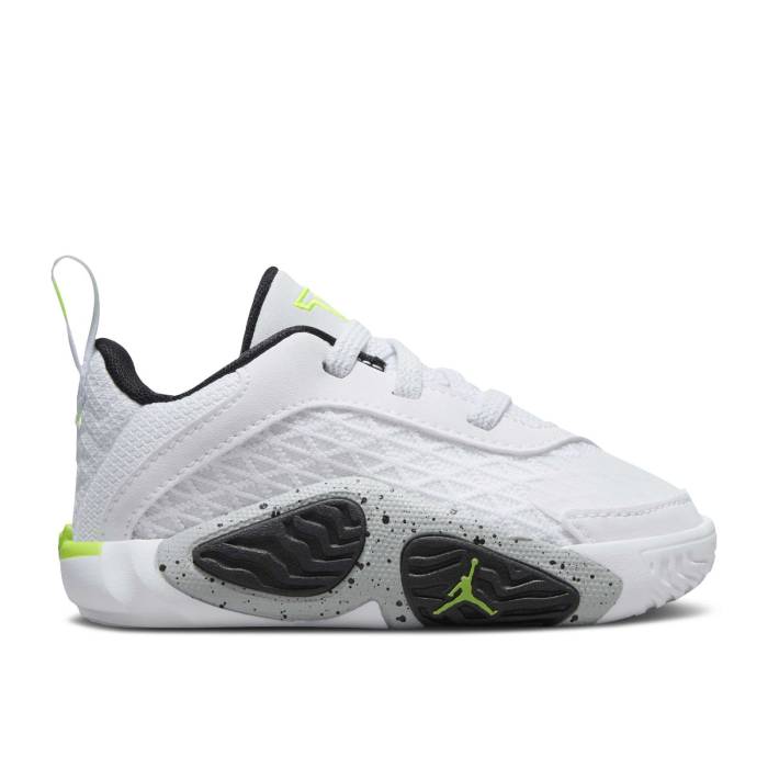 ナイキ エアジョーダン Air Jordan 【 Jordan Tatum 2 Td \u0027Neon\u0027 Infant White/Black/Wolf Grey/Electric Green 】 もの言う花 白いこと 白いこと 黒いこと 黒いこと 薄墨色 薄墨色 green 緑・緑であること