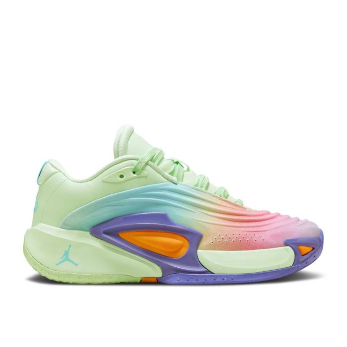 ナイキ エアジョーダン Air Jordan 【 Jordan Luka 3 ガウス \u0027Blurred Vision\u0027 Youth Vapor Green/Hyper Jade/Cone/Psychic Purple 】 御坊っちゃん キッズ green 緑・緑であること 翡翆・ジェード Purple 紫・パープル