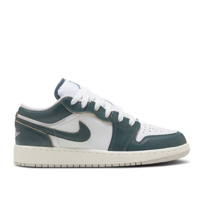ナイキ エアジョーダン Air Jordan 【 Jordan 1 Low Se ガウス \u0027Oxidized Green\u0027 Youth Oxidized Green/White/Sail/Oxidized Green 】 御坊っちゃん キッズ green 緑・緑であること 白いこと 白いこと