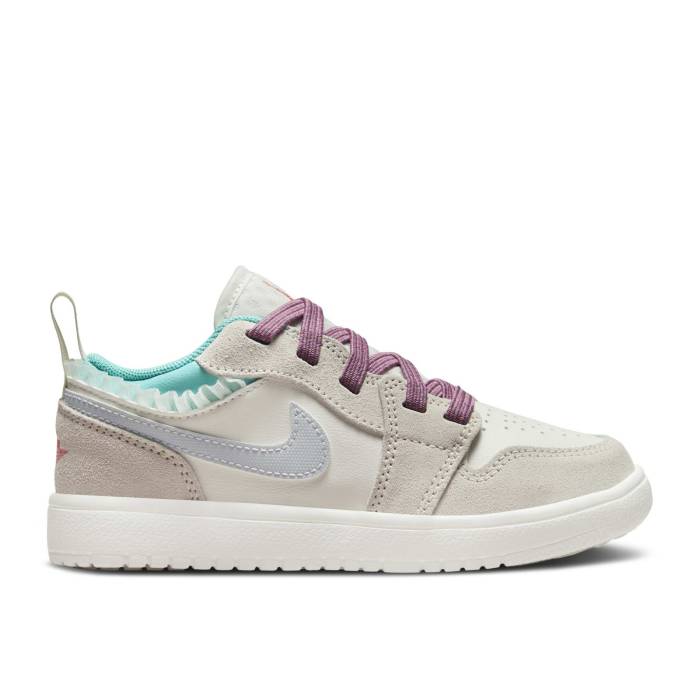 ナイキ エアジョーダン Air Jordan 【 Jordan 1 Low Alt Se Ps \u0027Sail Violet Dust\u0027 Youth Sail/Legend Light Brown/Violet Dust/Neutral Grey 】 紫・相撲取り草 御坊っちゃん キッズ Legend 言い伝え 赤銅色 赤銅色 紫・バイ