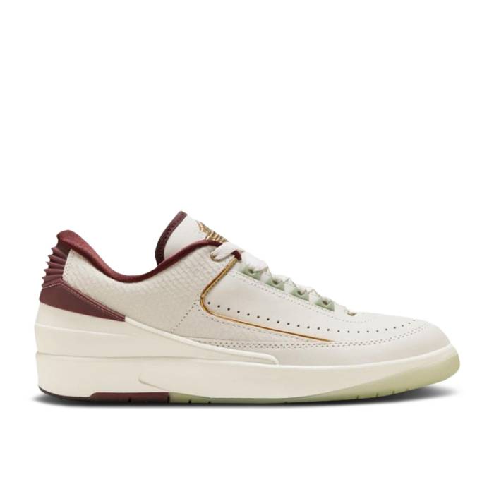 ナイキ エアジョーダン Air Jordan 【 Jordan 2 Retro Low \u0027Year Of The Dragon\u0027 Non-Numbered Men Sail/Cedar/Black/Dark Team Red/Metallic Gold Grain 】 レトロ メンズ 黒いこと 黒いこと Team 野球クラブ Red 赤・赤いこと ゴールド