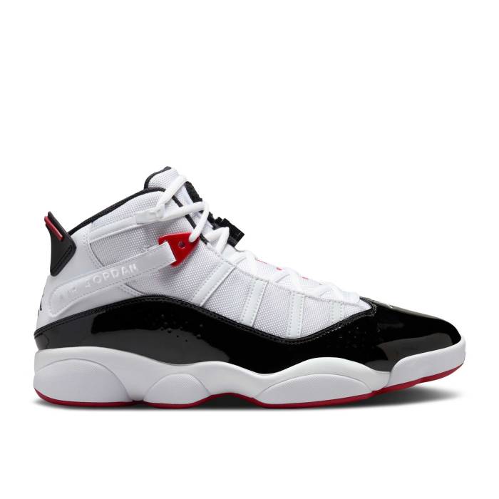 ナイキ エアジョーダン Air Jordan 【 Jordan 6 Rings \u0027Chicago Bulls\u0027 Men White/Varsity Red/Black 】 輪っか メンズ 白いこと 白いこと Red 赤・赤いこと 黒いこと 黒いこと