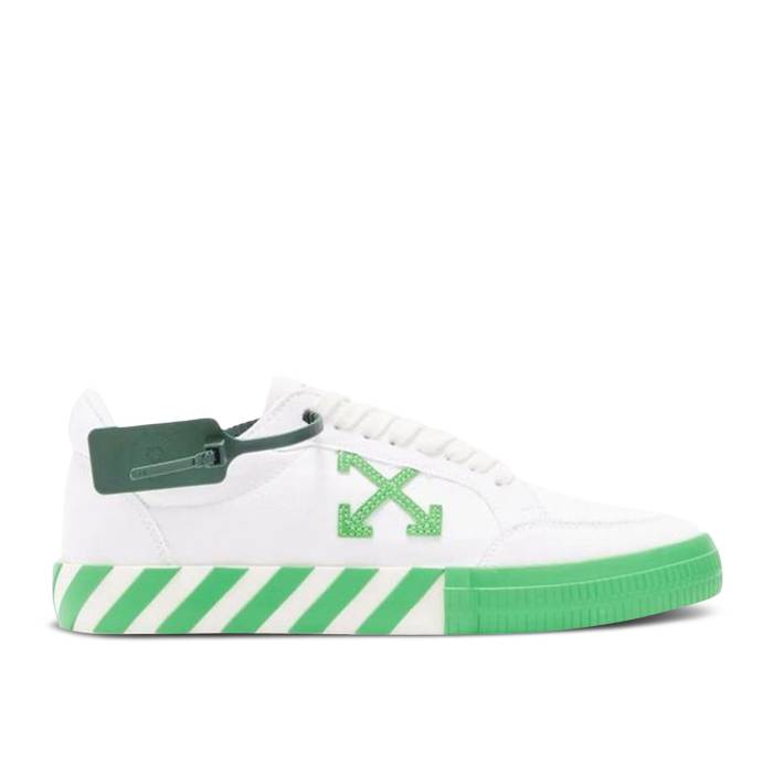 オフホワイト Off-White 【 Vulc Sneaker 'White Fluo Green' Men White/Fluo Green 】 靴 スニーカー メンズ 白色 ホワイト green 緑・グリーン｜スニケス
