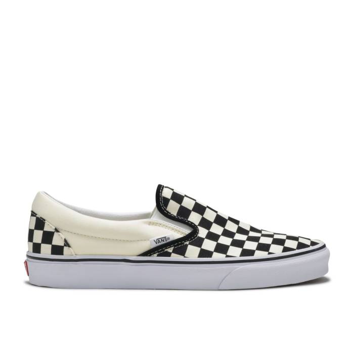 ヴァンズ Vans 【 Classic Slip-On \u0027Checkerboard\u0027 Men Black/White 】 古典派音楽 slip-on スリッポン メンズ 黒いこと 黒いこと 白いこと 白いこと