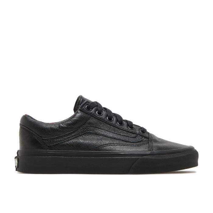 ヴァンズ Vans 【 Old Skool Leather 'Black Plaid' Men Black/Plaid 】 レザー メンズ 黒色 ブラック｜スニケス