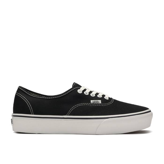 ヴァンズ Vans 【 Authentic Platform \u0027Black\u0027 Men Black/True White 】 オーセンティック メンズ 黒いこと 黒いこと 白いこと 白いこと