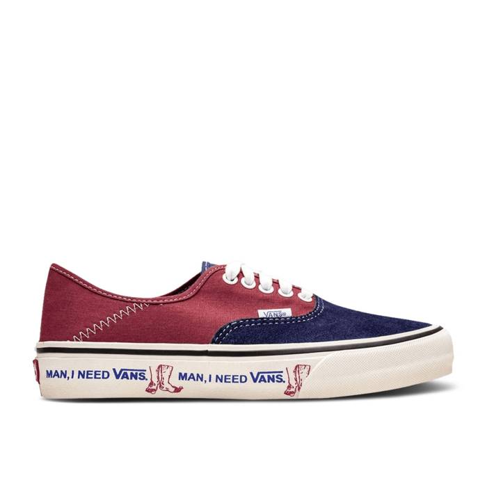 ヴァンズ Vans 【 Authentic Sf \u0027Man, I Need \u0027 Men Dress Blues/Burnt Brick 】 オーセンティック メンズ 御召しもの ブルース