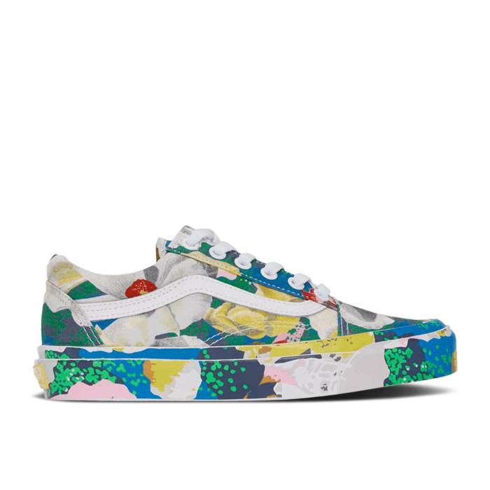 ヴァンズ Vans 【 Kenzo X Og Old Skool Lx Floral Yellow Men Floral Yellow/True White 】 メンズ yellow 黄色・イエロー 白色 ホワイト
