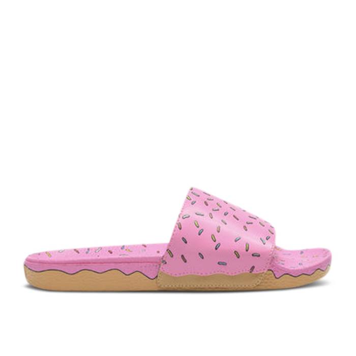 ヴァンズ Vans 【 The Simpsons X Slide-On Pink Dohnut Men Pink 】 メンズ pink ピンク
