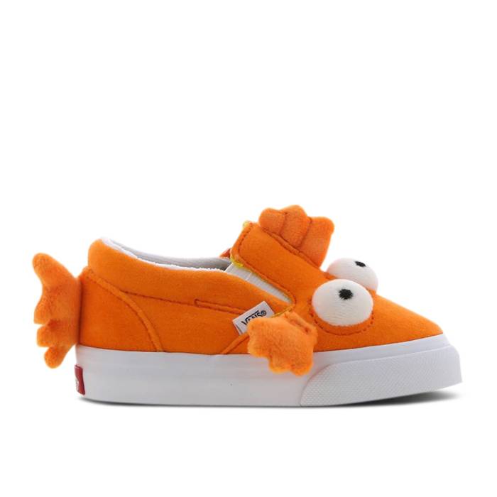 ヴァンズ Vans 【 The Simpsons X Fish Slip-On Td \u0027Blinky\u0027 Infant Orange 】 slip-on スリッポン もの言う花 orange 橙・オレンジ色
