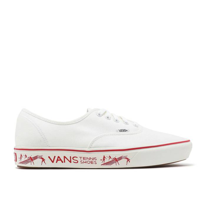 ヴァンズ Vans 【 Penn X Comfycush Authentic Blanc De Blanc Red Men Blanc De Blanc/Red 】 オーセンティック ブランク メンズ ブランク Red 赤・レッド