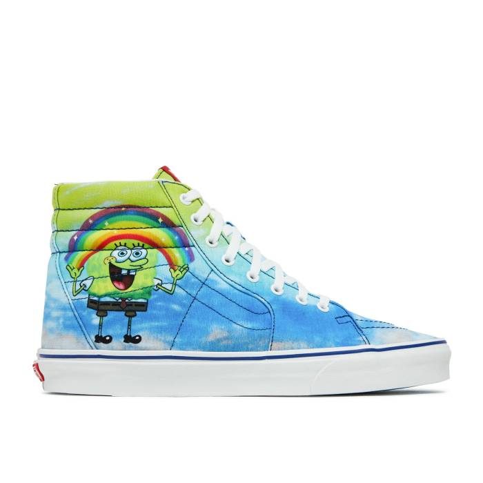 ヴァンズ Vans 【 Spongebob Squarepants X Sk8-Hi 38 Dx Imaginaaation Men Multi-Color 】 スポンジボブ スケートハイ メンズ