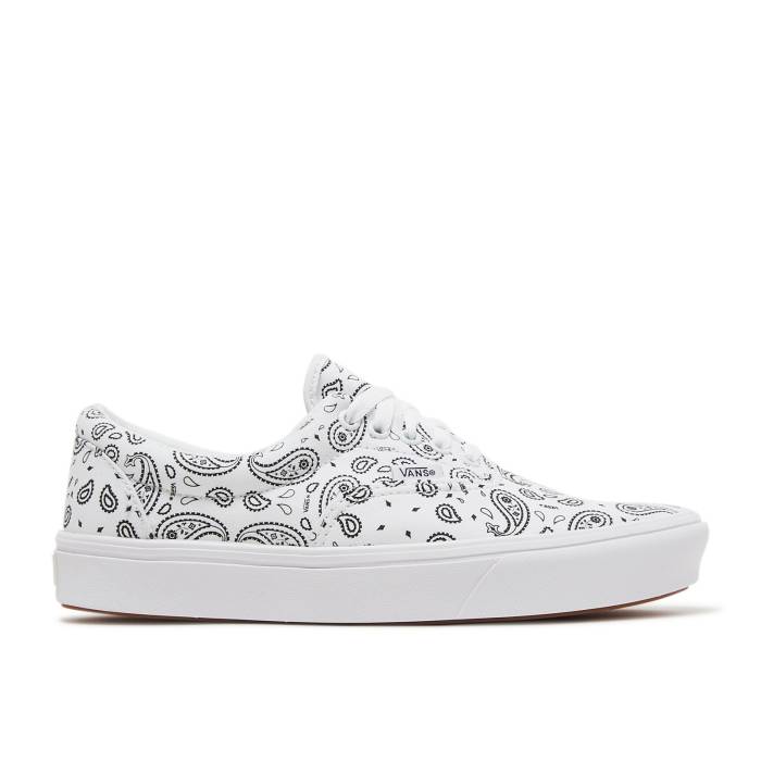 ヴァンズ Vans 【 Comfycush Era \u0027Paisley - White\u0027 Men True White/Black 】 メンズ 白いこと 白いこと 黒いこと 黒いこと