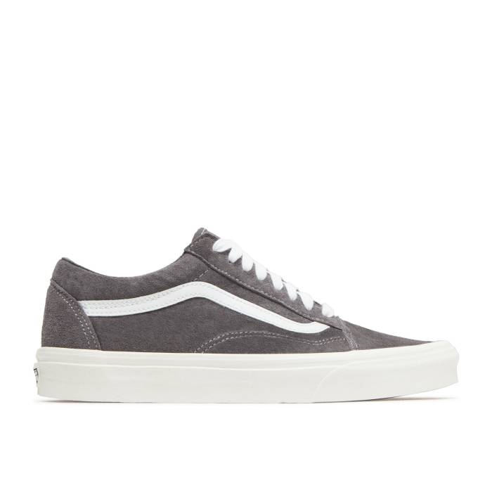 ヴァンズ Vans 【 Old Skool 'Pig Suede - Rabbit' Men Rabbit/Snow White 】 スエード・スウェード メンズ 白色 ホワイト｜スニケス