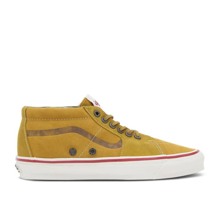 ヴァンズ Vans 【 Nigel Cabourn X Sk8-Mid Lx \u0027Vintage Suede\u0027 Men Vintage Suede Tan 】 メンズ vintage ビンテージ・ヴィンテージ スエード・スウェード